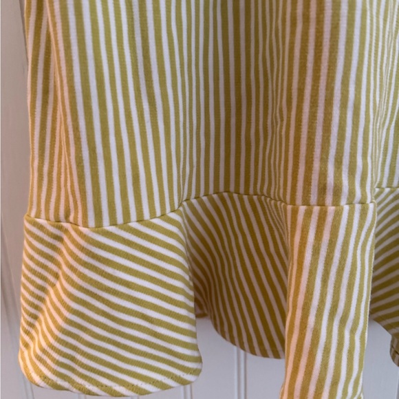 Ann Taylor Green Striped Tank Top Size Small - Picture 2 of 5